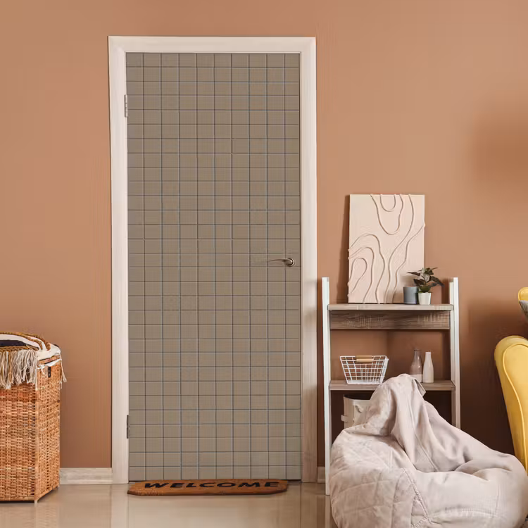 Tegel - Patroon - Taupe deurposter klein 289 -sfeer1