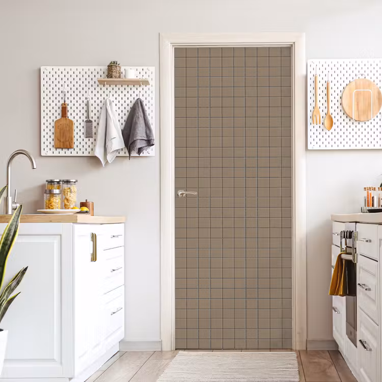Tegel - Patroon - Taupe deurposter klein 289 -sfeer5