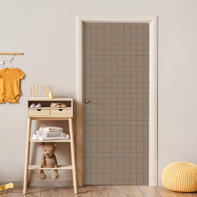 Tegel - Patroon - Taupe deurposter klein 289 -sfeer4