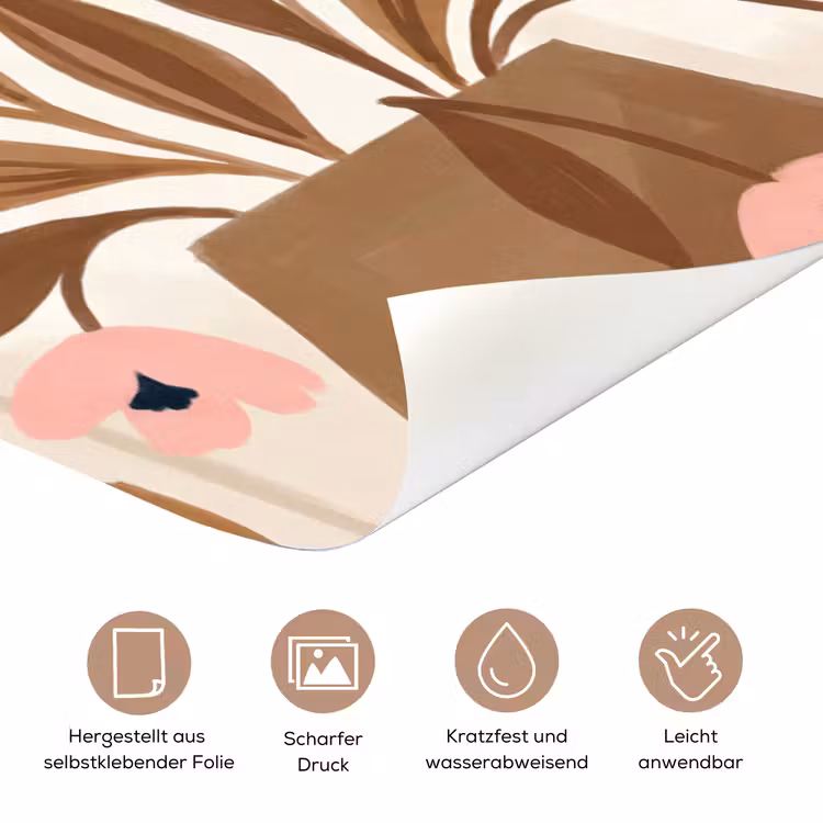 Vrouw - Kimono - Pastel deurposter klein -tcloseup_DE