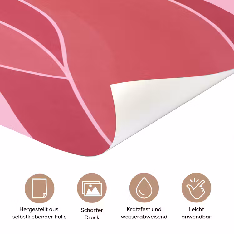 Vrouw - Lichaam - Abstract - Roze deurposter klein -tcloseup_DE