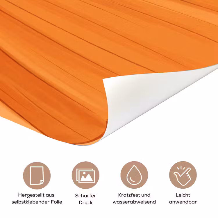 Vrouw - Profiel - Mensen - Modern - Oranje deurposter klein -tcloseup_DE