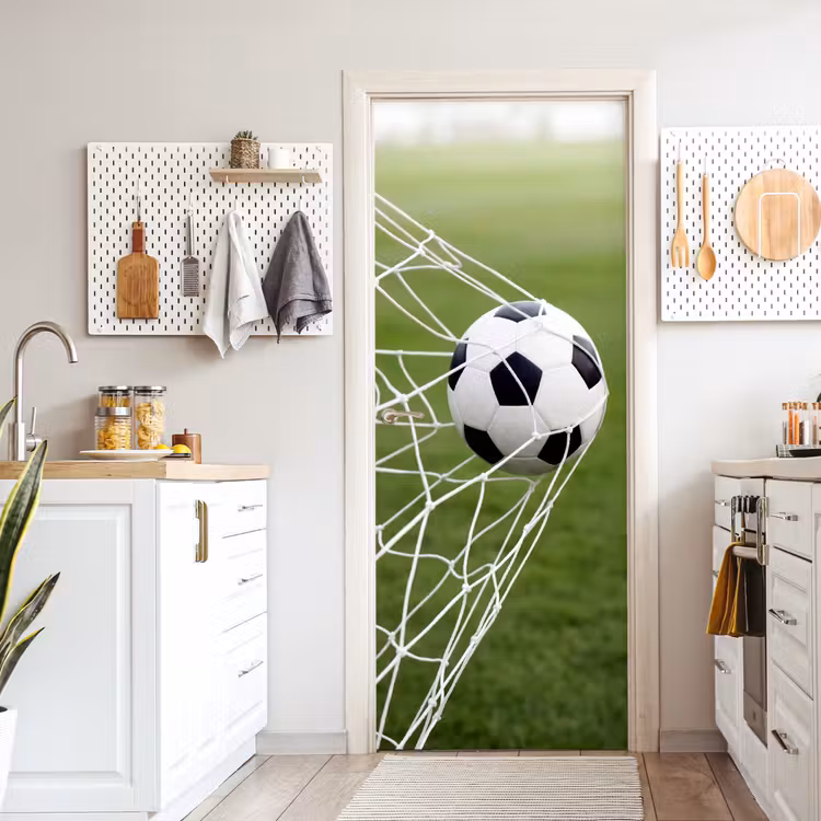 Voetbal - Goal - Net - Sport deurposter klein -sfeer5