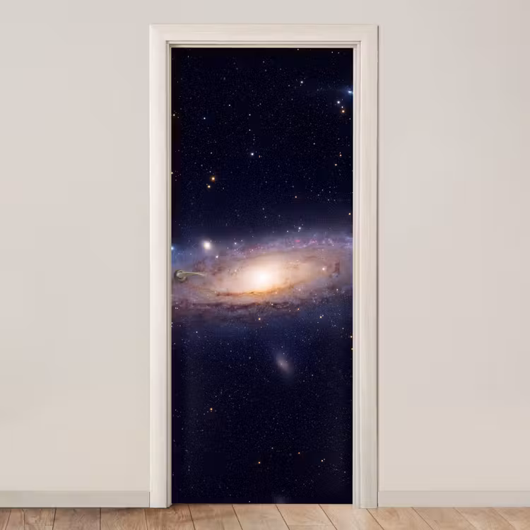 Türtapete - Galaxie – Weltraum – Kosmos - Sterrenstelsel - Ruimte - Kosmos deurposter klein
