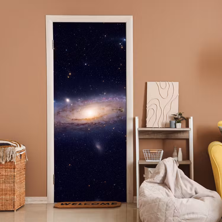 Türtapete - Galaxie – Weltraum – Kosmos - Sterrenstelsel - Ruimte - Kosmos deurposter klein