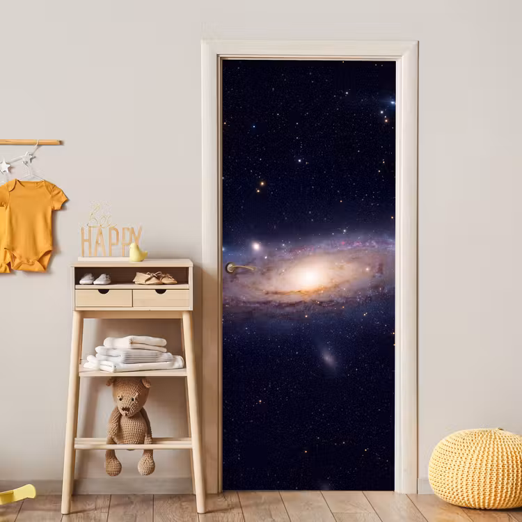 Türtapete - Galaxie – Weltraum – Kosmos - Sterrenstelsel - Ruimte - Kosmos deurposter klein
