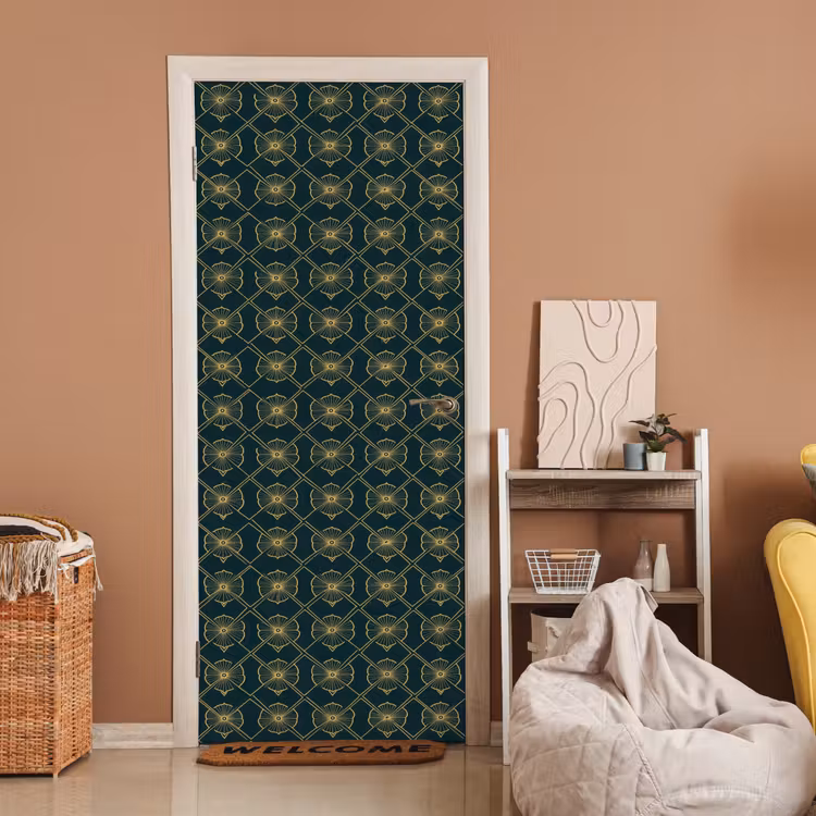 Geometrisch - Elegant - Groen deurposter klein 289 -sfeer1