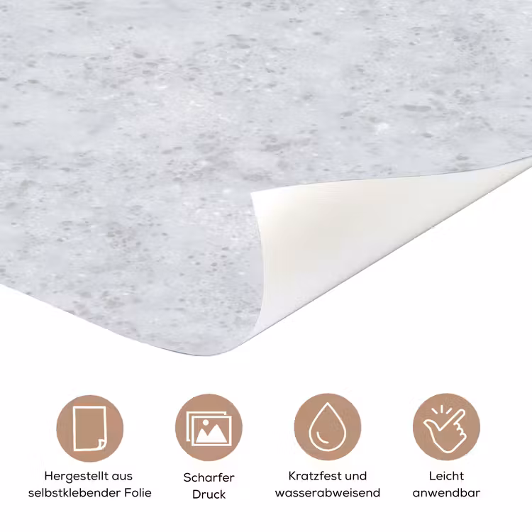 Grijs - Terrazzo-effect - Beton deurposter klein 289 -tcloseup_DE