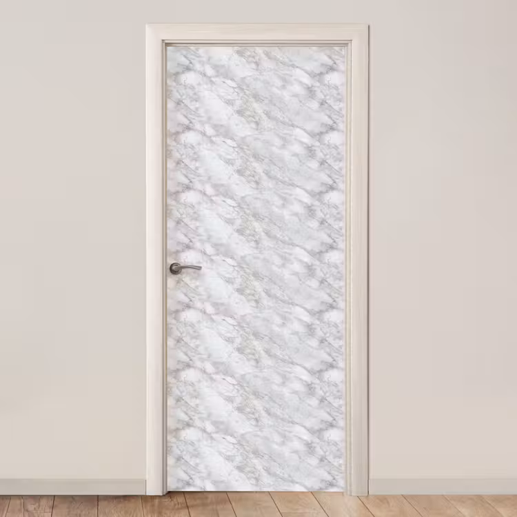 Grijs - Wit - Marmer deurposter klein 289 -3d_beige
