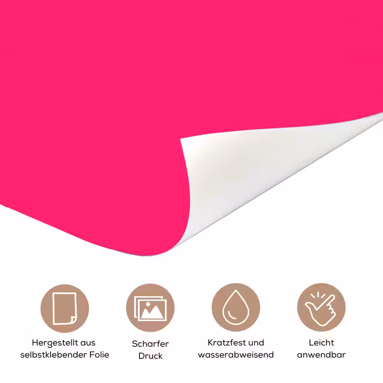 Dream big - Roze - Geel - Minimalistisch deurposter klein -tcloseup_DE