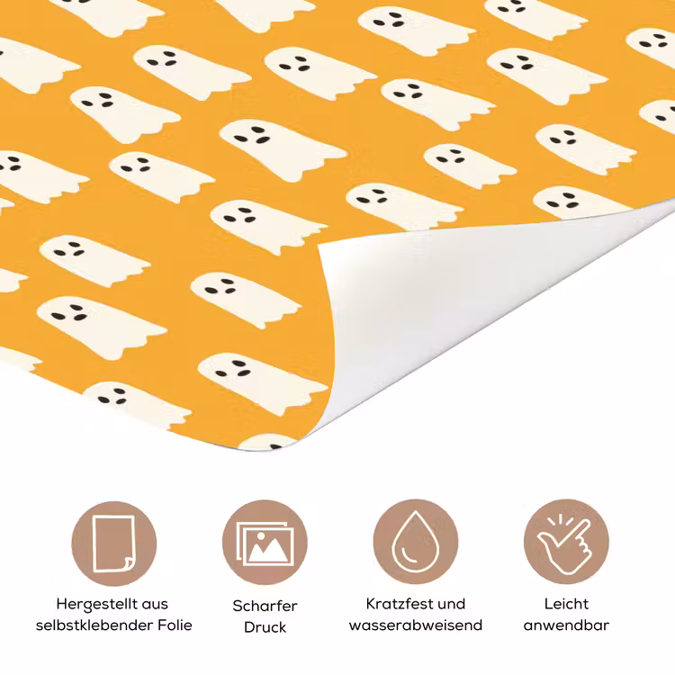 Halloween - Spookjes - Oker deurposter klein 289 -tcloseup_DE