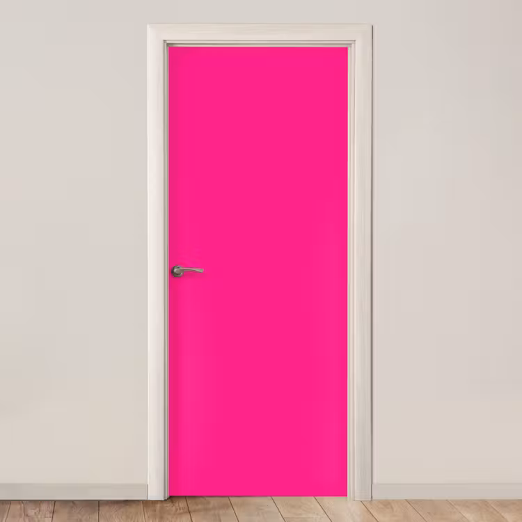Hot - Fuchsia - Roze deurposter klein 289 -3d_beige