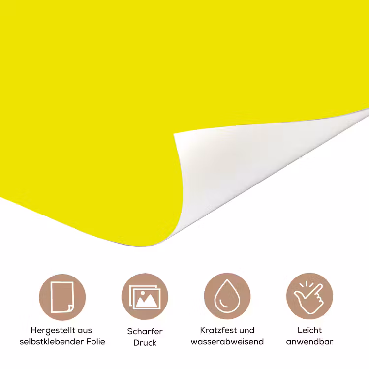 Bright - Canary - Geel deurposter klein 289 -tcloseup_DE