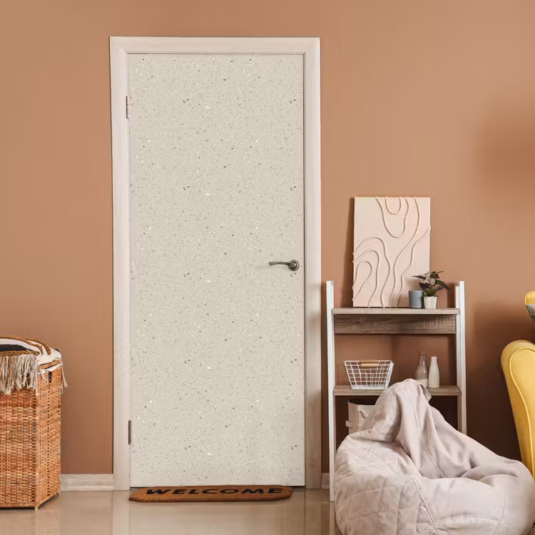 Lichtbeige - Terrazzo - Grijs deurposter klein 289 -sfeer1