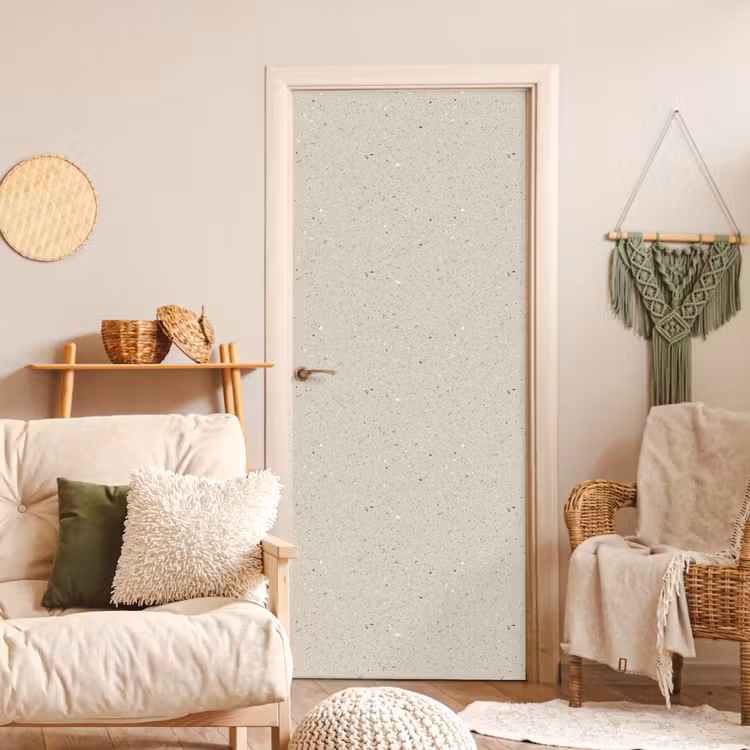 Lichtbeige - Terrazzo - Grijs deurposter klein 289 -sfeer2