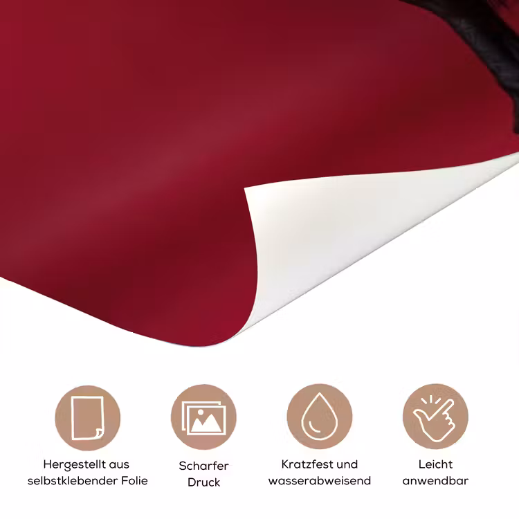 Hengst - Steigert - Rood deurposter klein -tcloseup_DE
