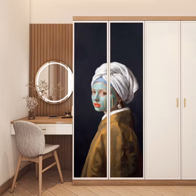 Iconisch - Modern - Kleurrijk deurposter klein -sfeer3