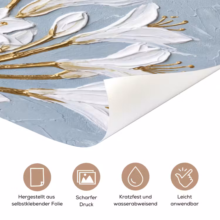 Illustratie - Bloemen - Blauw deurposter klein -tcloseup_DE