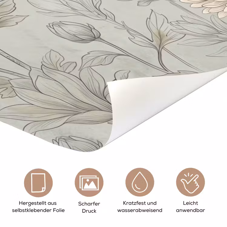 Illustratie - Bloemen - Groen deurposter klein -tcloseup_DE