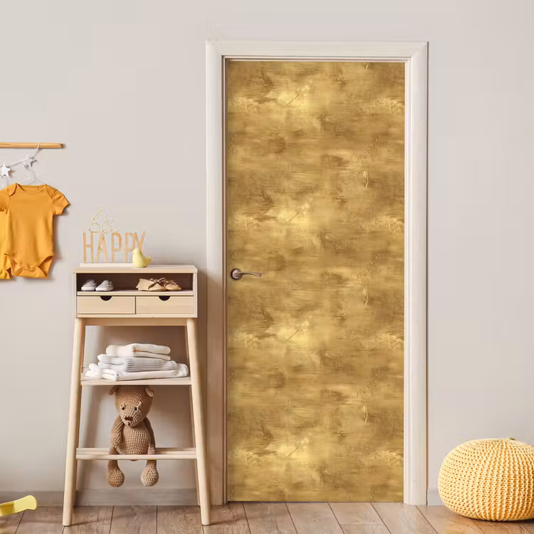 Industrieel - Textuur - Goud deurposter klein 289 -sfeer4