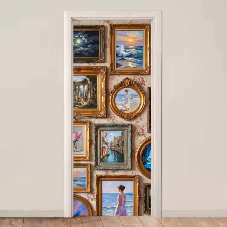 Interieur - Kunst - Collectie - Klassiek - Goud deurposter klein -3d_beige
