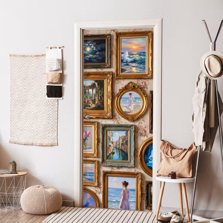Interieur - Kunst - Collectie - Klassiek - Goud deurposter klein -sfeer6