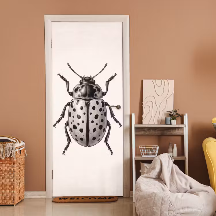 Kever - Insect - Vintage deurposter klein -sfeer1