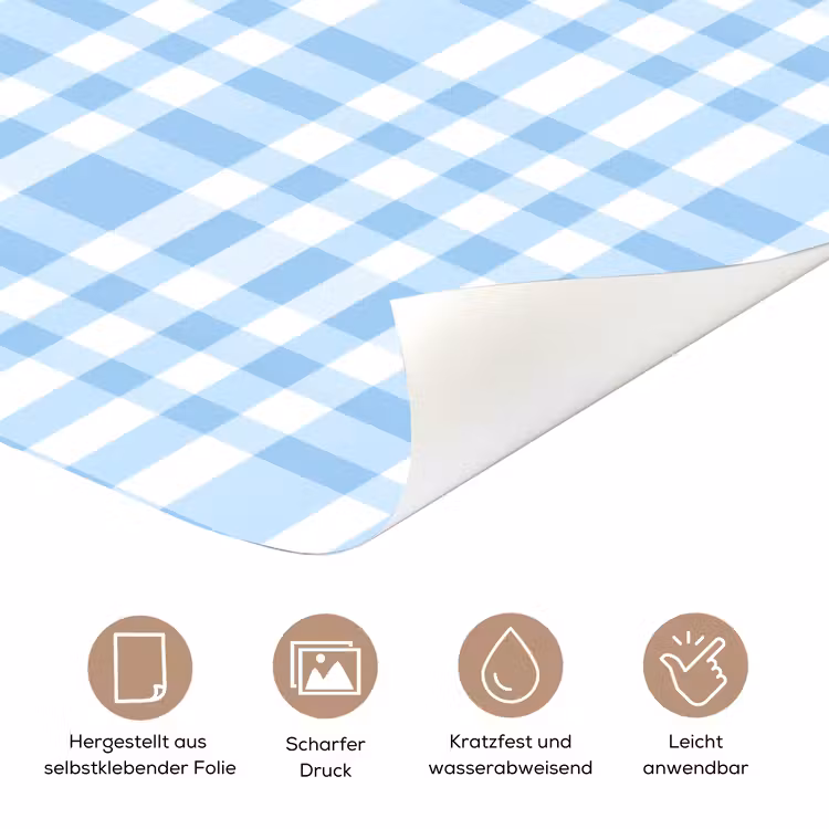 Ruit - Patroon - Blauw deurposter klein 289 -tcloseup_DE