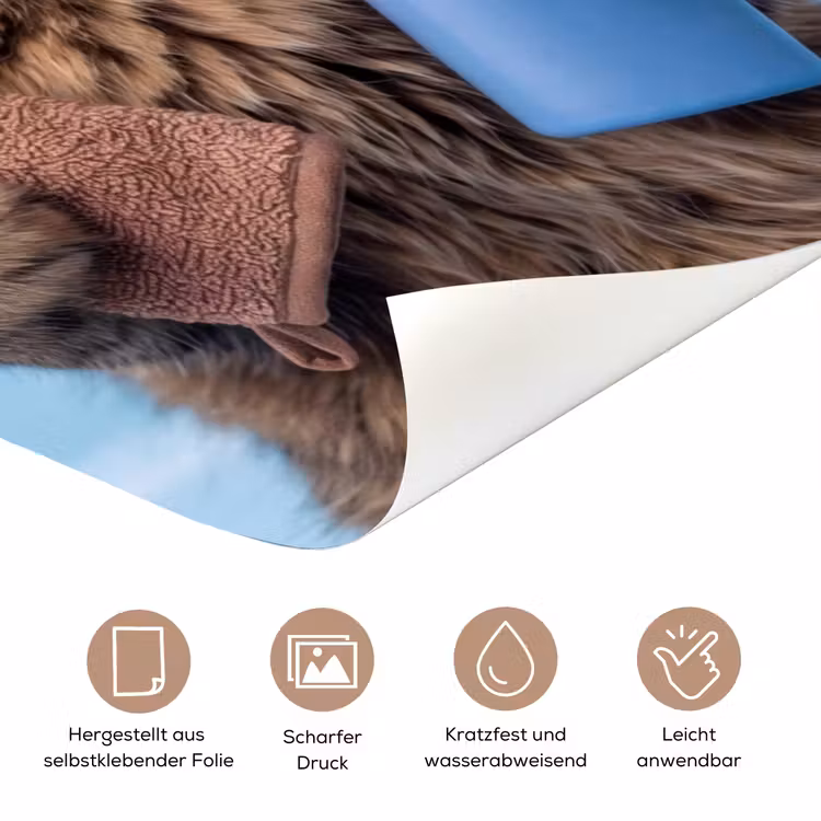 Kat - Handdoek - Washand - Zeep deurposter klein -tcloseup_DE