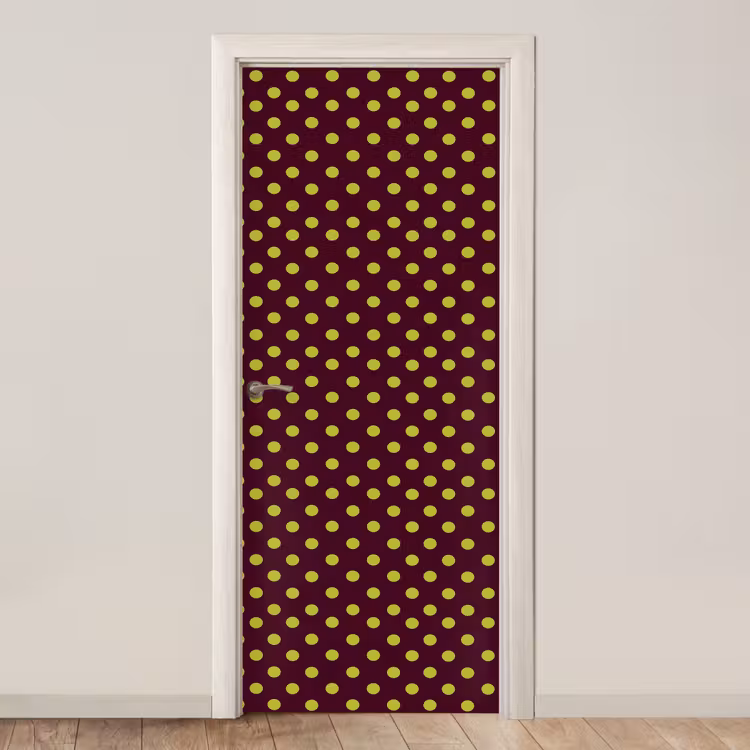 Klassiek - Stippen - Groen deurposter klein 289 -3d_beige