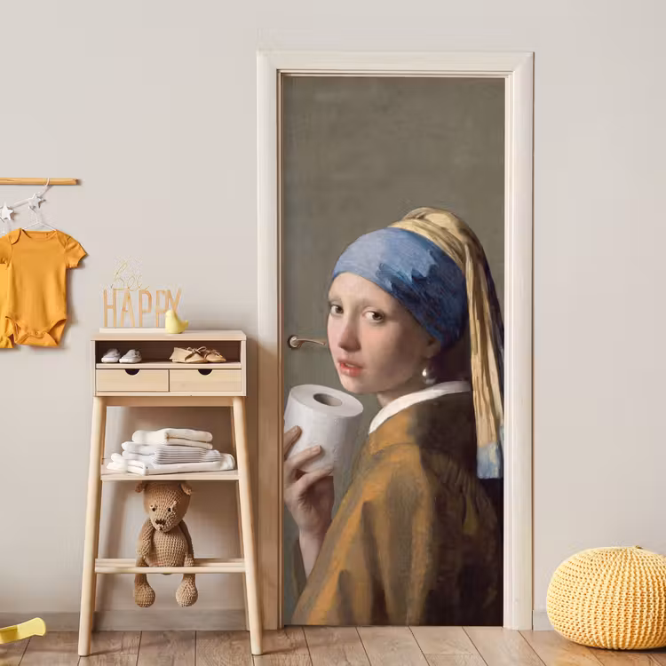 Klassiek - Humor - Kleurrijk deurposter klein -sfeer4