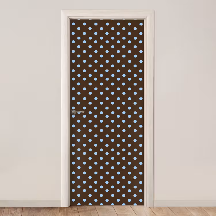 Klassiek - Stippen - Bruin deurposter klein 289 -3d_beige