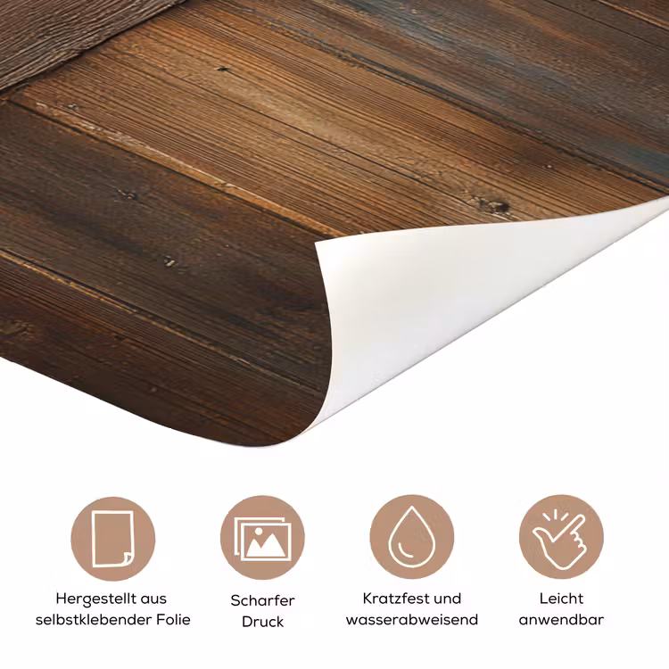 Koe - Doorkijk - Raam - Hout - Dieren deurposter klein -tcloseup_DE