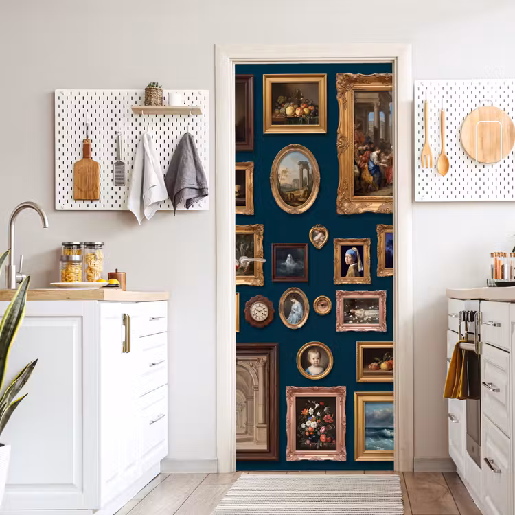 Kunst - Schilderijen - Decoratie - Klassiek - Groen deurposter klein -sfeer5
