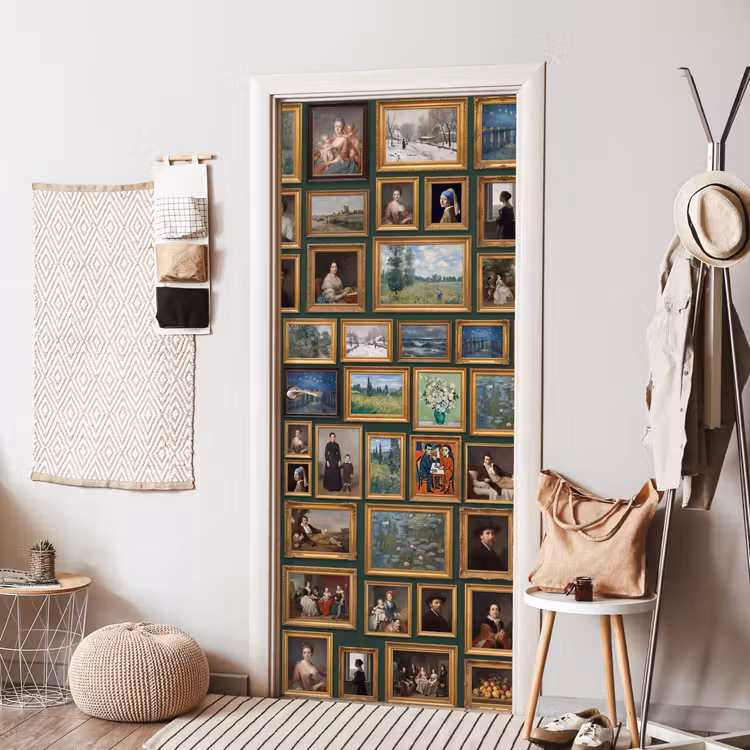 Kunst - Schilderijen - Collectie - Klassiek - Groen deurposter klein -sfeer6