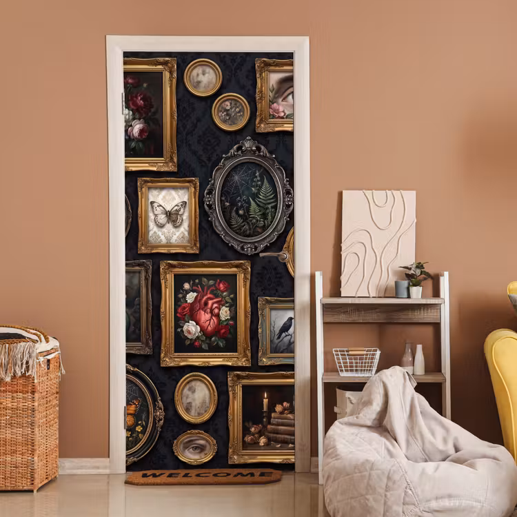 Kunst - Collectie - Vintage - Klassiek - Donker deurposter klein -sfeer1