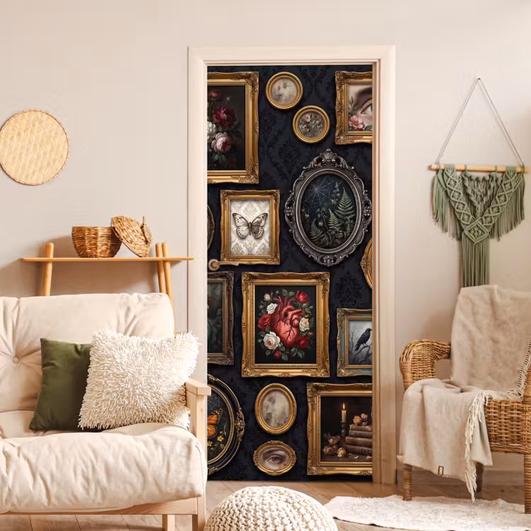 Kunst - Collectie - Vintage - Klassiek - Donker deurposter klein -sfeer2