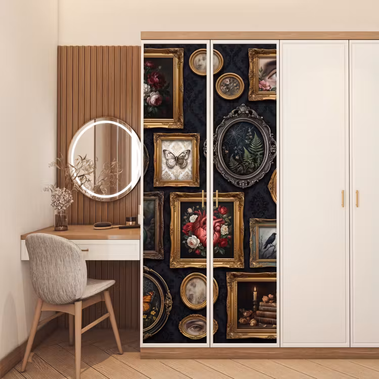 Kunst - Collectie - Vintage - Klassiek - Donker deurposter klein -sfeer3