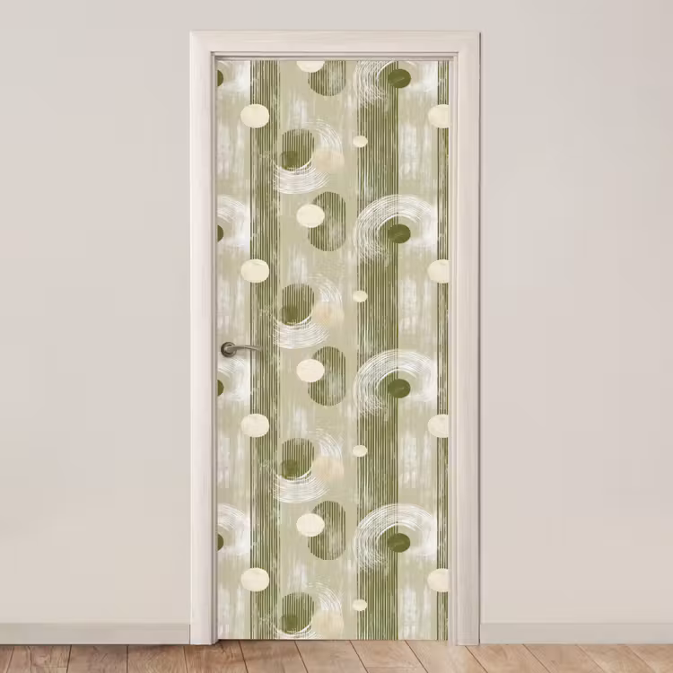 Artistiek - Modern - Groen deurposter klein 289 -3d_beige