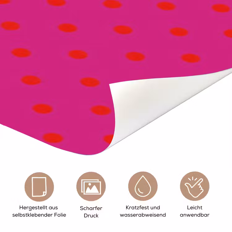 Smile - Stippen - Geel - Smiley - Roze deurposter klein -tcloseup_DE