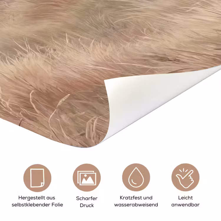 Landschap - Minimalistisch - Beige deurposter klein -tcloseup_DE