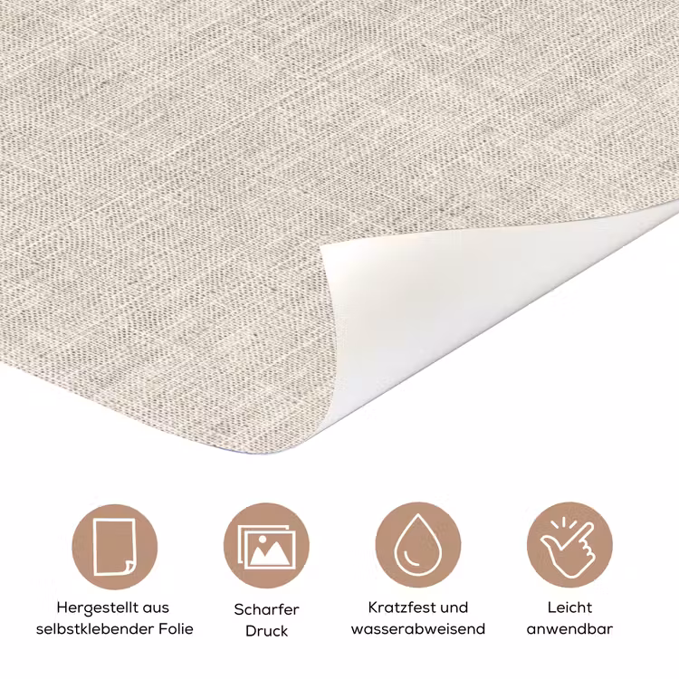 Linnen - Textuur - Beige deurposter klein 289 -tcloseup_DE