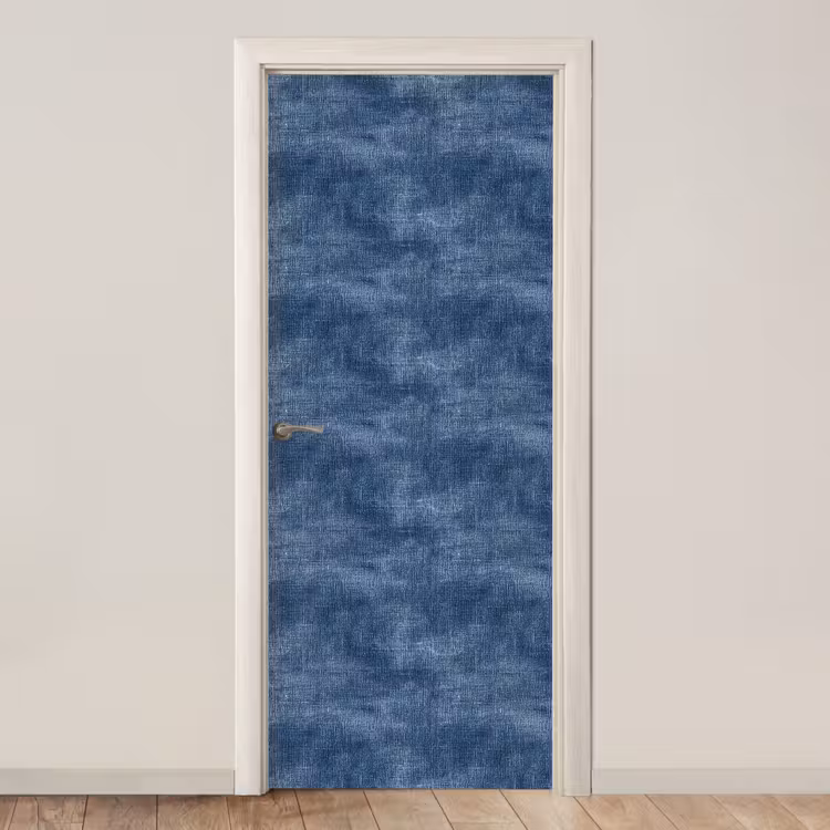 Linnen - Textuur - Patroon - Denim - Rustiek deurposter klein 289 -3d_beige