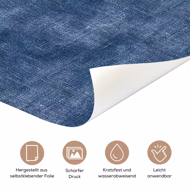 Linnen - Textuur - Patroon - Denim - Rustiek deurposter klein 289 -tcloseup_DE