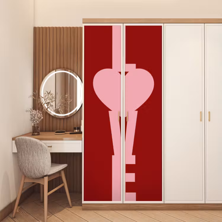 Love - Hart - Rood deurposter klein -sfeer3