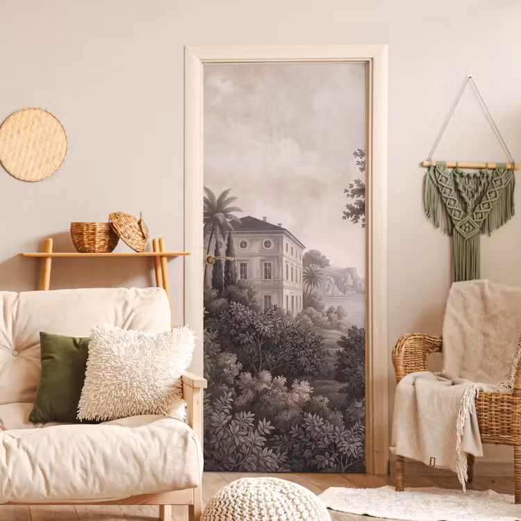 Zee - Villa - Beige deurposter klein -sfeer2