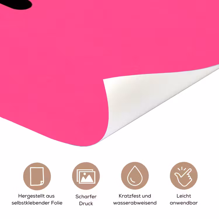 Minimalistisch - Oog - Roze deurposter klein -tcloseup_DE