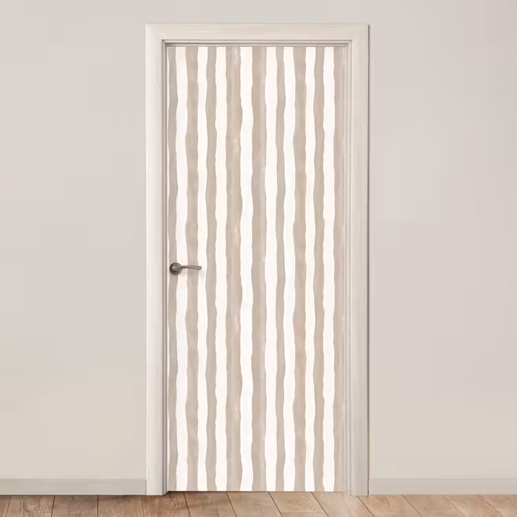 Minimalistisch - Strepen - Beige deurposter klein 289 -3d_beige