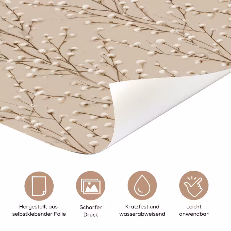 Katoen - Natuur - Taupe deurposter klein 289 -tcloseup_DE