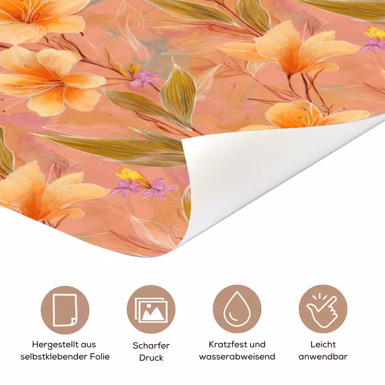 Botanisch - Bloemen - Kleurrijk deurposter klein 289 -tcloseup_DE